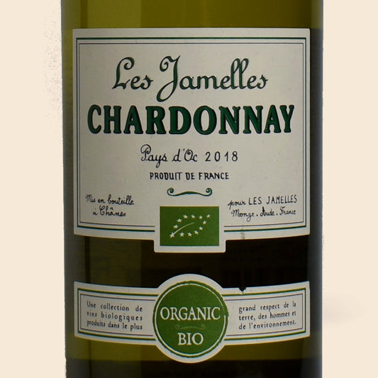 Chardonnay Organic 2018, Pays d'Oc - Les Jamelles